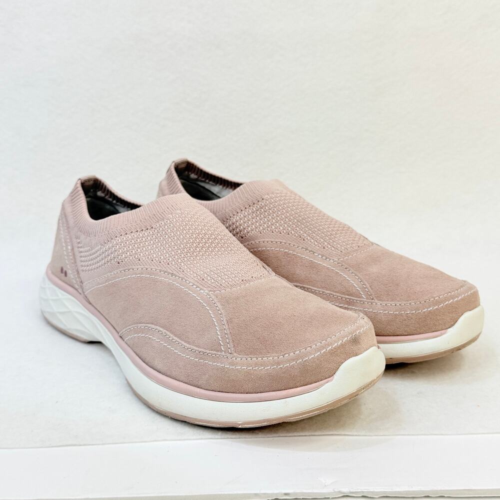 Ryka Womens Talia Slip On Casual Sneakers Stretch Knit Suede Dusty Pink Size 9 - Picture 2 of 10